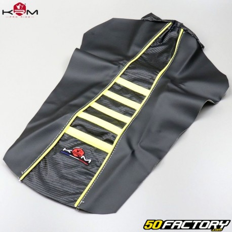 Capa de banco Derbi Senda,  Gilera SMT,  RCR… (2000 a 2010) KRM Pro Ride amarelo