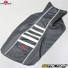 Seat cover Derbi Senda,  Gilera SMT,  RCR (2011 - 2017)...KRM Pro Ride white