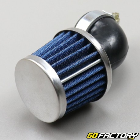 Bent horn air filter XL Ã28 / 35mm PHVA, PHBG blue