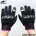 Guantes racing mujer Alpinestars Stella SMX-1 CE aprobado negro y rosa