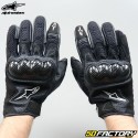 Handschuhe racing Frau Alpinestars Stella SMX-1 CE-geprüft schwarz und weiß