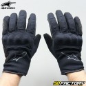 Guantes de calle para mujer Alpinestars Stella S Max Drystar negro y gris aprobado por la CE