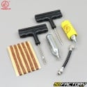 Tubeless tire puncture repair kit with V2 &quot;braid&quot; bits