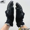 Gants street Alpinestars S Max Drystar homologués CE noirs et blancs