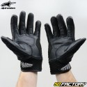 Gants racing Alpinestars SMX-1 Air V2 homologués CE noirs et blancs