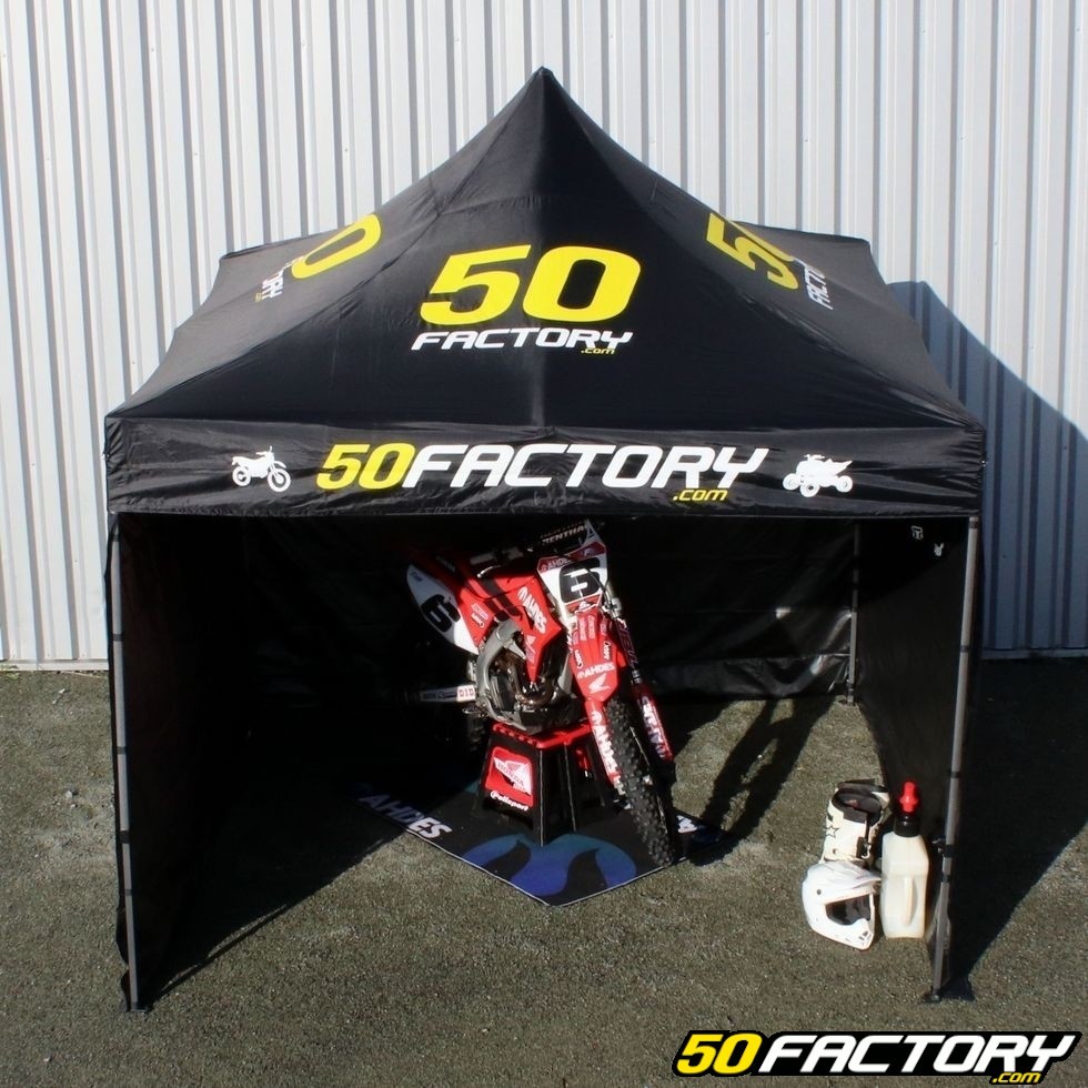 Tente paddock 50 Factory - Équipement stand moto cross, enduro, quad