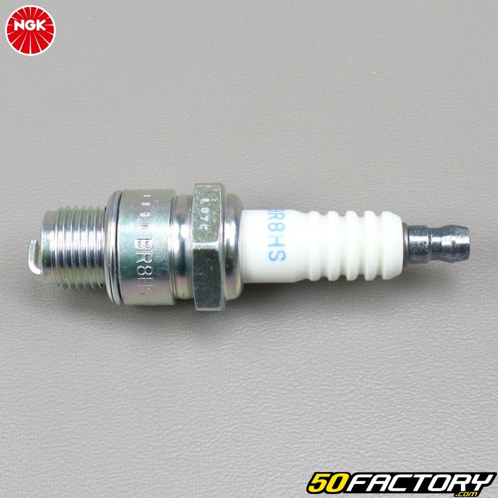 Bougie d'allumage NGK br8es pour Derbi Boulevard 50 2 t br1a1a Année de construction 2010-14 Bougie d'allumage NGK br8es pour Derbi Boulevard 50 2 t br1a1a Année de construction 2010-14
