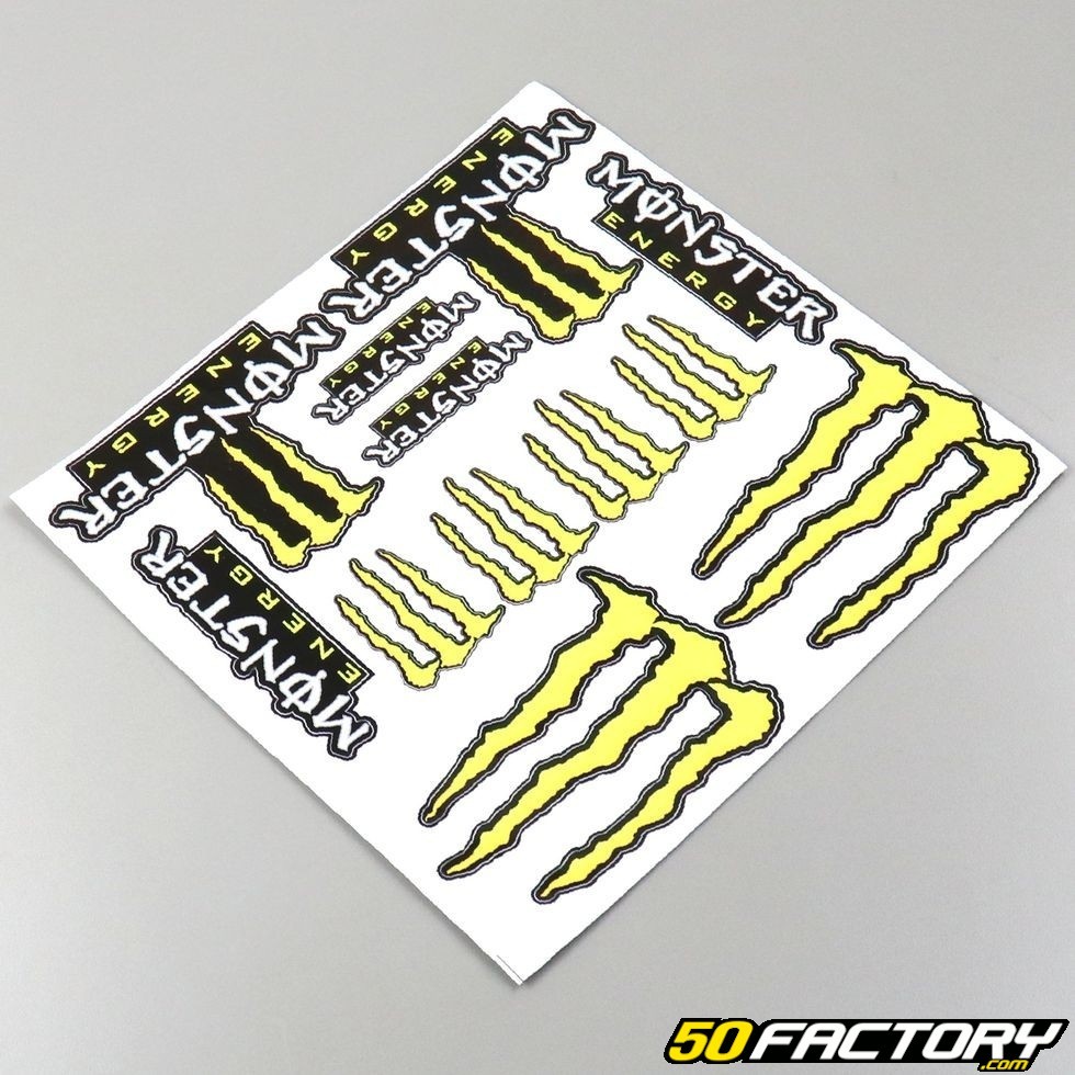 planche stickers monster energy