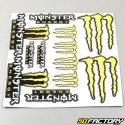Planche de stickers Monster 30x30cm jaune