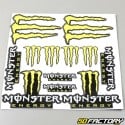 Placa de adesivos Monster 30x30cm amarelo