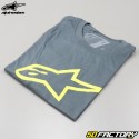 Camiseta Alpinestars Ageless gris y amarilla