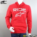 Sudadera con capucha Alpinestars Ride 2.0 rojo y blanco