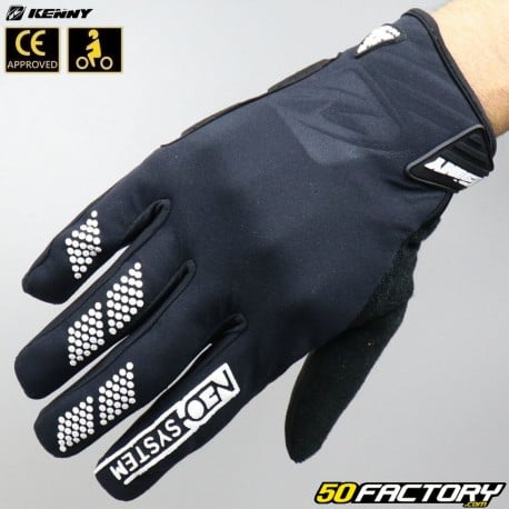 Kenny Neo motorcycle winter gloves CE homologated black