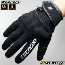 Gloves Gencod  Pro Evo motorcycle CE approved black