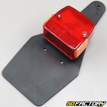 Fanale posteriore rosso con aletta in gomma tipo originale Ulo 224, Luxor 120 Peugeot 103 Clip, SPX...