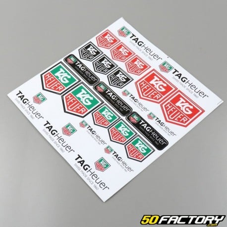 Board of stickers Tag Heuer 30x30cm