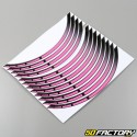 Pink preformed rim strips (12 pieces)