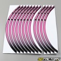 Pink preformed rim strips (12 pieces)