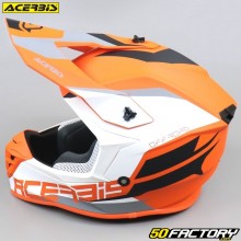 Helm cross Acerbis Linear  orange und mattweiß