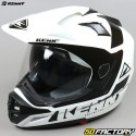 Capacete de enduro Kenny Extreme branco e preto