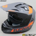 Enduro-Helm Kenny Extreme, grau und orange, matt