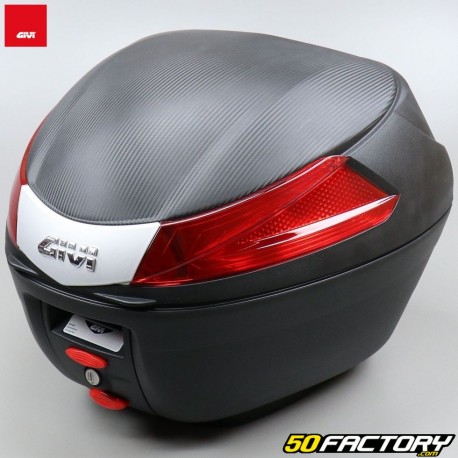 Top case 34L Givi B34 preto com refletores vermelhos