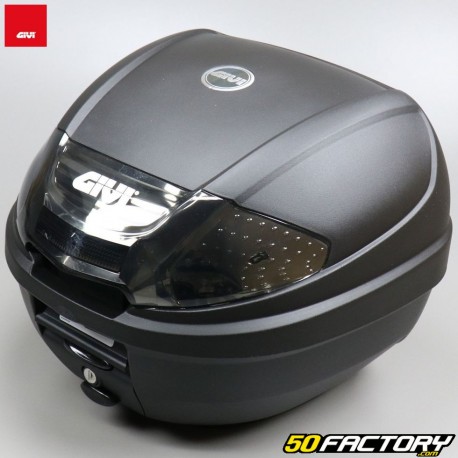 Top case 30L Givi E300NT2 preto com refletores de fumaça