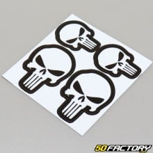 Stickers réfléchissants pour casque Punisher