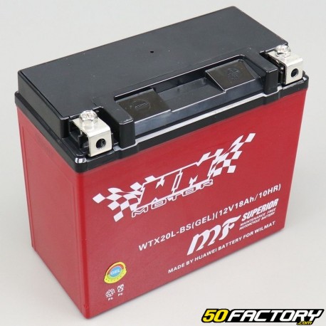 Battery YTX20L-BS 12V 18Ah gel Honda VTX 1800, Yamaha Grizzly...