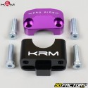 22mm handlebar clamps to 28mm KRM Pro Ride black and purple