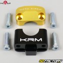 22mm braçadeiras de guidão para 28mm KRM Pro Ride Preto e dourado