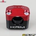 Abrazaderas de manillar de 22mm a 28mm KRM Pro Ride negro y rojo