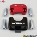 Lenkerklemmen 22mm auf 28mm KRM Pro Ride Vibrationsdämpfer, schwarz und rot