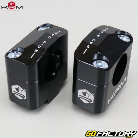 22mm handlebar clamps to 28mm KRM Pro Ride Black