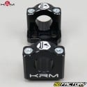 22mm to 28mm handlebar stiffeners with KRM speedometer bracket Pro Ride Black