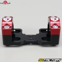 22mm to 28mm handlebar stiffeners with KRM speedometer bracket Pro Ride black and red