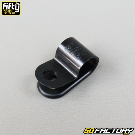 Fascetta universale per tubo freno Fifty tipo nero Ø8 mm Derbi,  Gilera,  Aprilia...