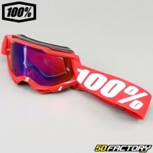 Gafas XNUMX% Accuri XNUMX roja pantalla de iridio rojo y azul