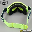 100% Accuri 2 neon yellow mask with gold iridium screen