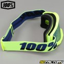 100% Accuri 2 neon yellow mask with gold iridium screen