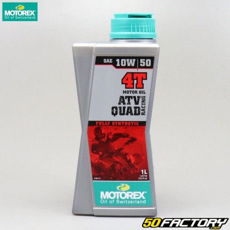 Óleo de motor 4T 10W50 Motorex ATV Quad Racing 100% de síntese 1L