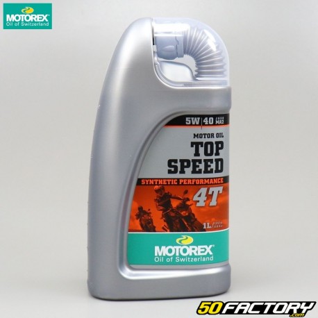 Motor oil 4T 5W40 Motorex Top Speed ​​100% synthesis 1L
