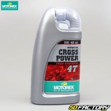 Huile moteur 4T 5W40 Motorex Cross Power 100% synthèse 1L