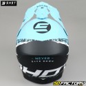 Casque cross Shot Furious Storm noir et bleu turquoise