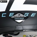 Casco cross Shot Furious Storm negro y azul turquesa