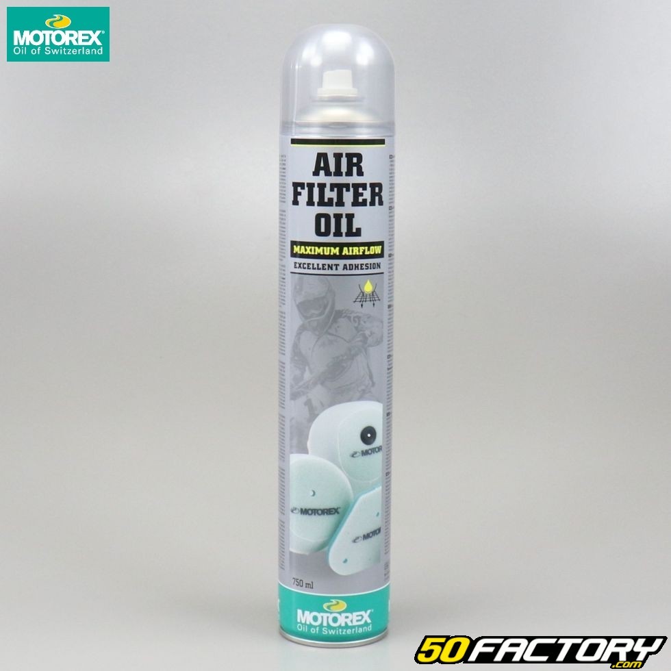 Huile filtre à air spray Motorex Air Filter Oil 206 750ml - Pièce moto