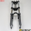 Hydraulic aluminum fork (disc brake mounting) with stabilizer and hardness adjustment Peugeot 103 and MBK 51 EBR black