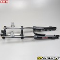 Hydraulic aluminum fork (disc brake mounting) with stabilizer and hardness adjustment Peugeot 103 and MBK 51 EBR black