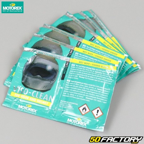 Toalhetes de limpeza Motorex Viso Clean (conjunto de 6)