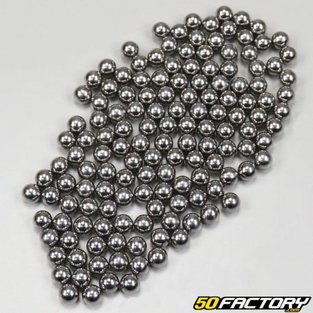 Bolas de acero para buje de rueda de ciclomotor Ã˜6,35mm (bolas 144)